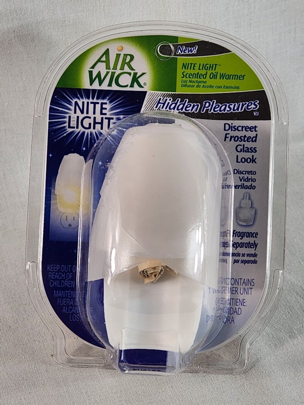 Air Wick Nite Light “Hidden Pleasures” Scented Oil Warmer NEW Old Stock FastShip